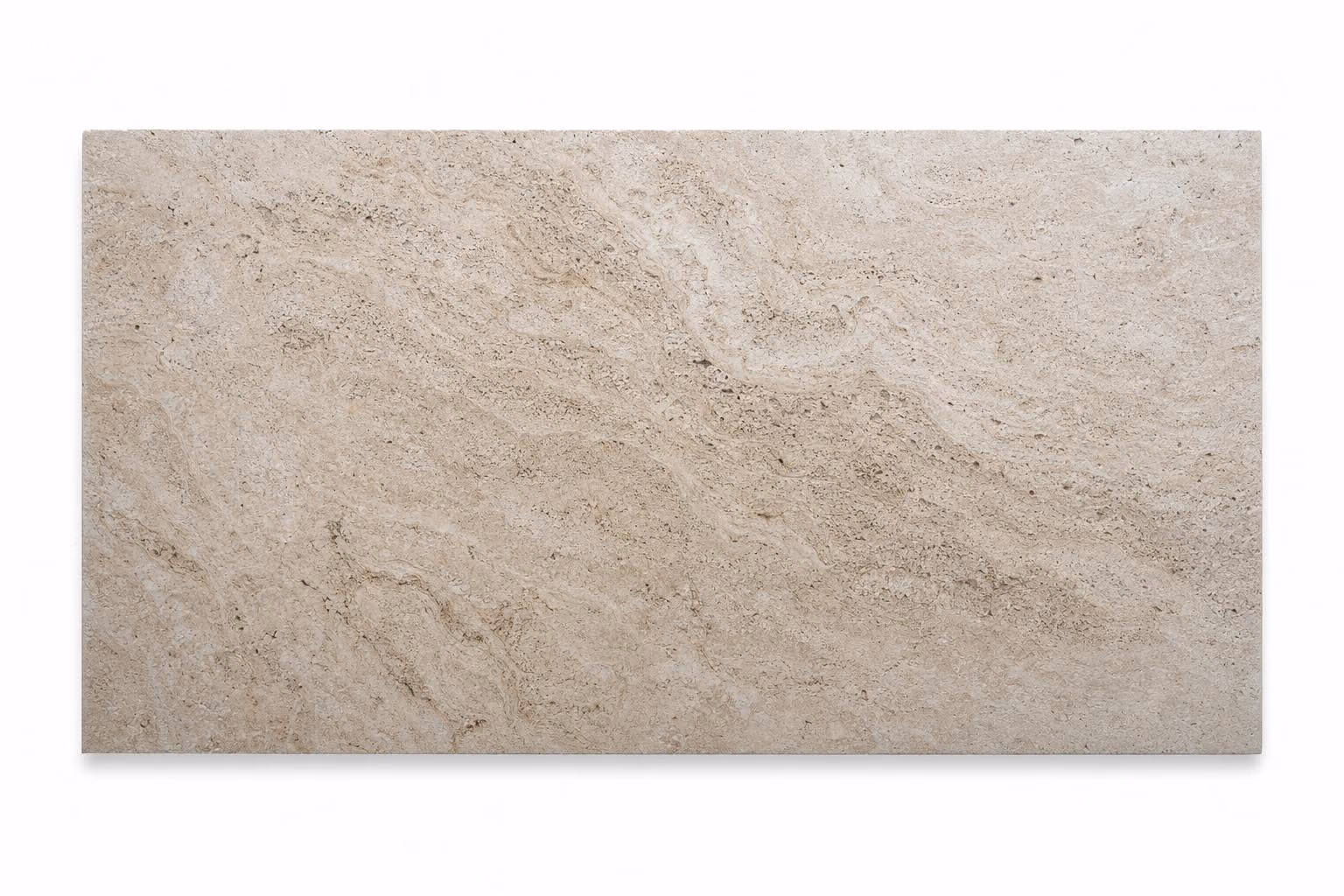 Travertino Puebla — Fiorito — Martelinado — 1 cm — 120x60 — Placa