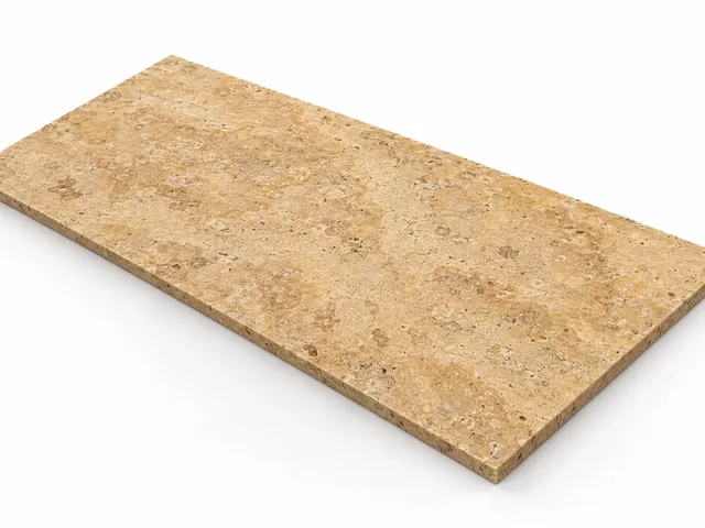 Travertino amarillo — Fiorito — Martelinado — 1 cm — 120x60 — Placa