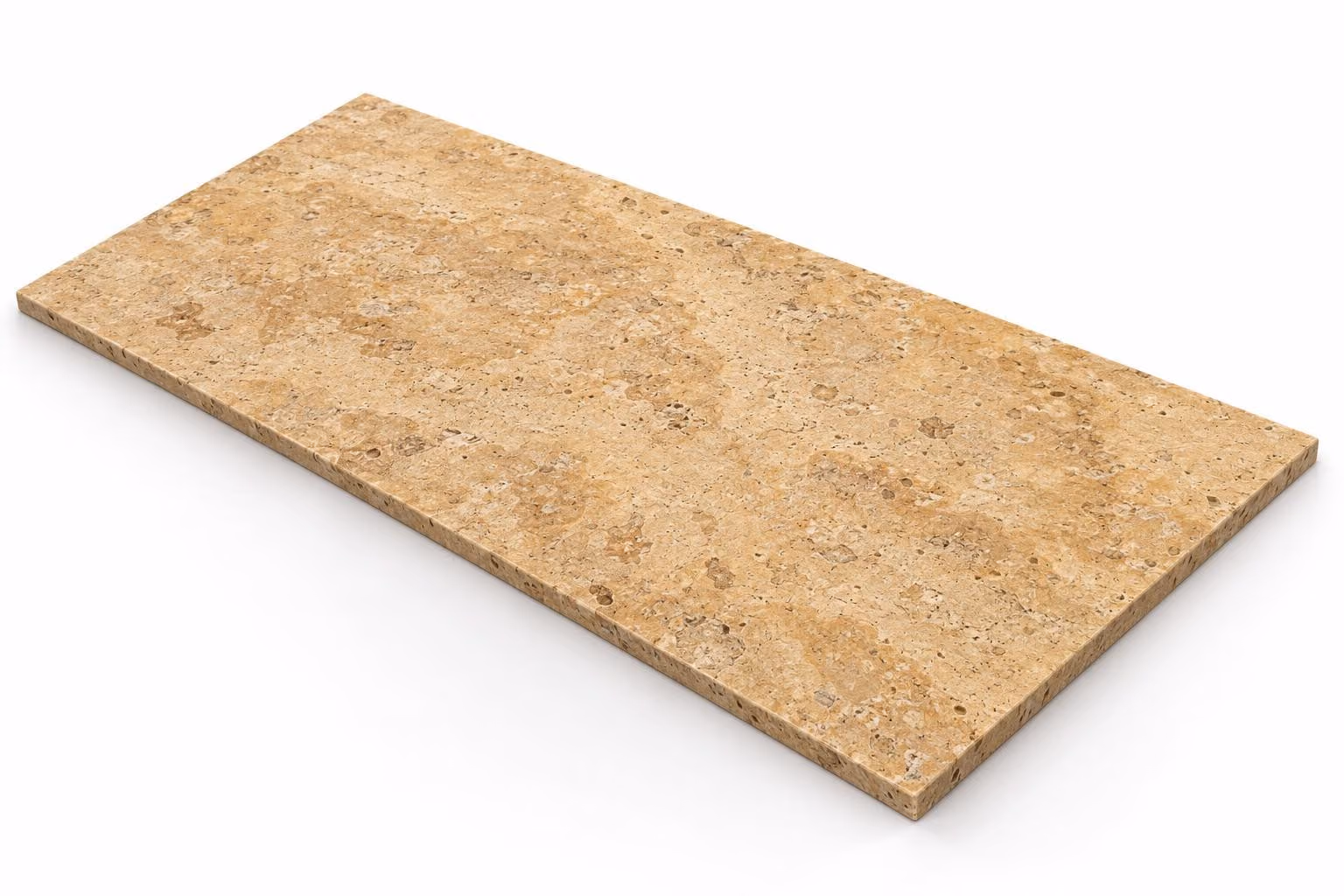 Travertino amarillo — Fiorito — Martelinado — 1 cm — 120x60 — Placa
