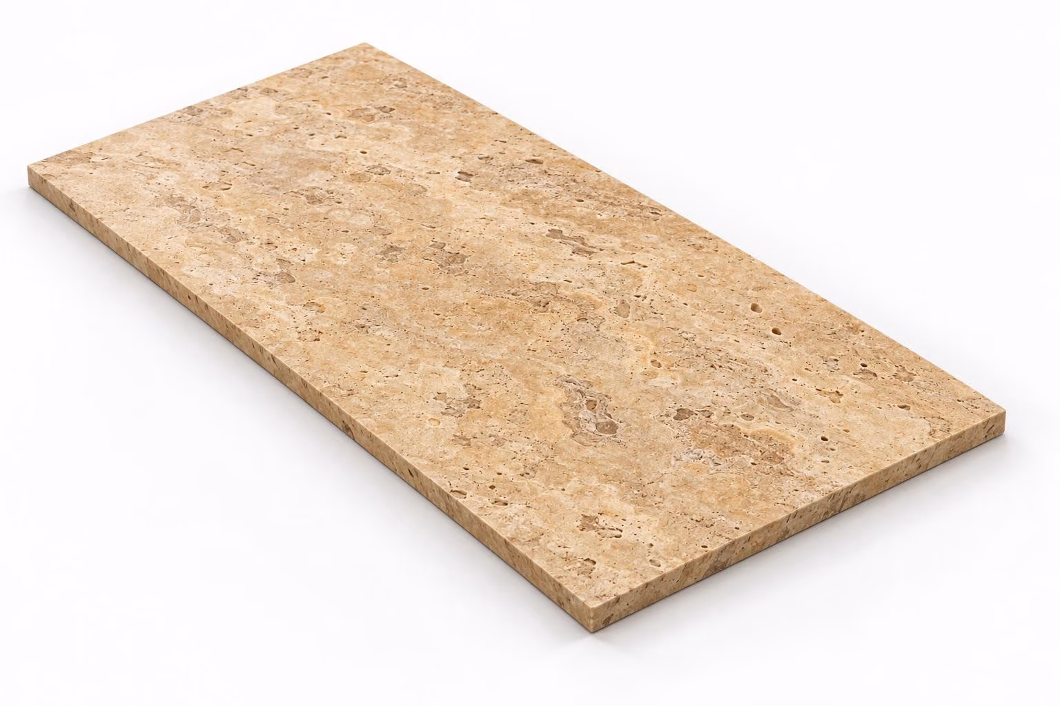 Travertino amarillo — Fiorito — Century (al trapo) — 1 cm — 120x60 — Placa