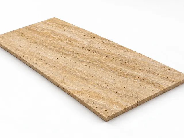 Travertino amarillo — Veta — Century (al trapo) — 1 cm — 120x60 — Placa