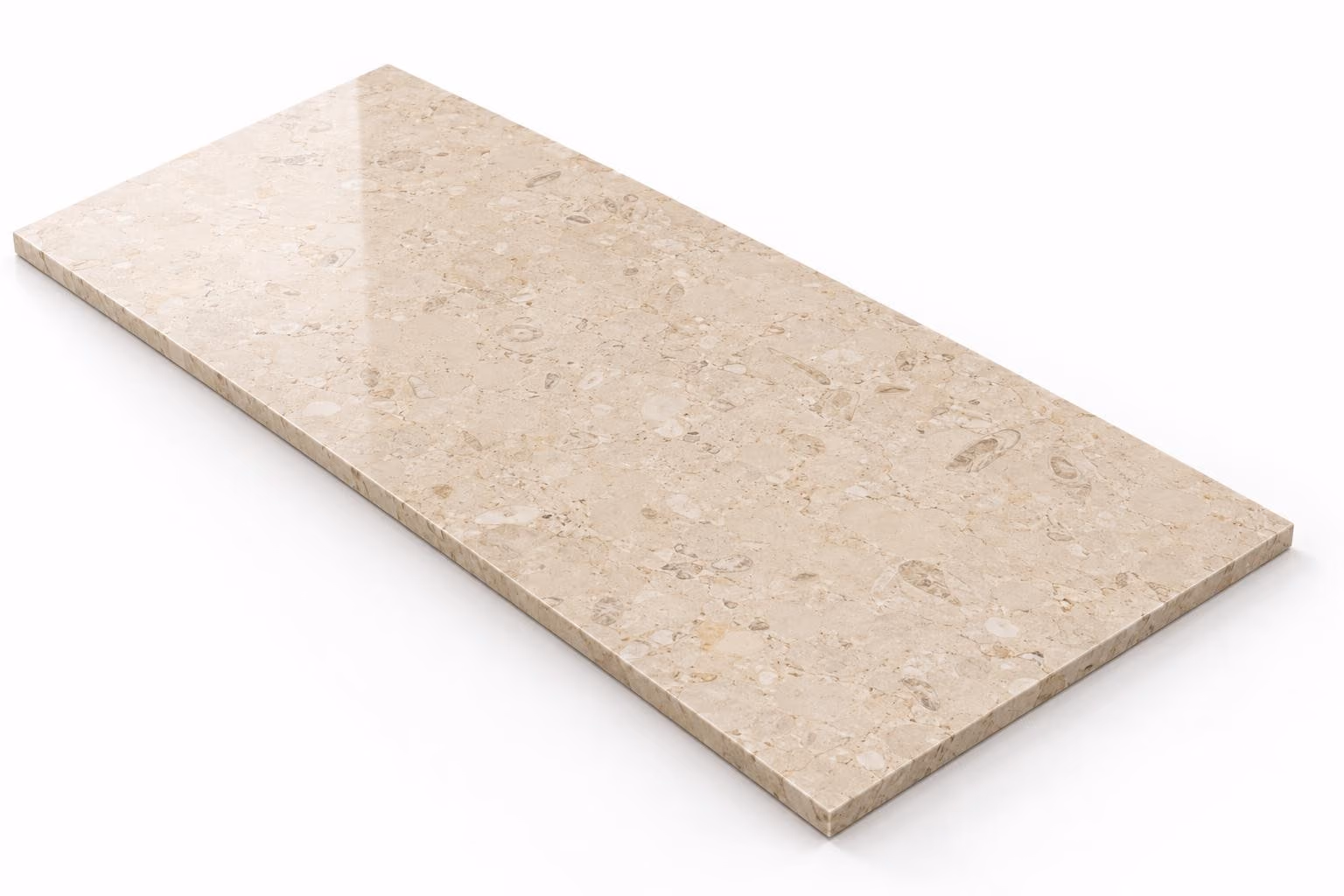 Crema Córdoba — Fiorito — Pulido brillado — 1 cm — 120x60 — Placa