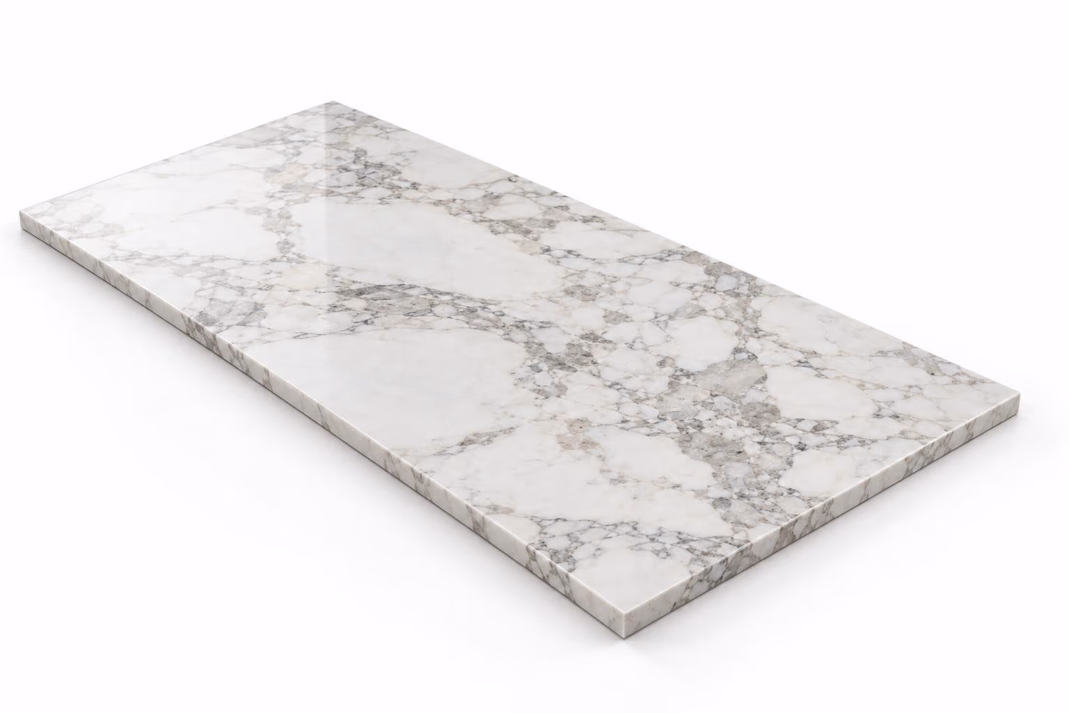 Blanco vego — Fiorito — Pulido brillado — 1 cm — 120x60 — Placa