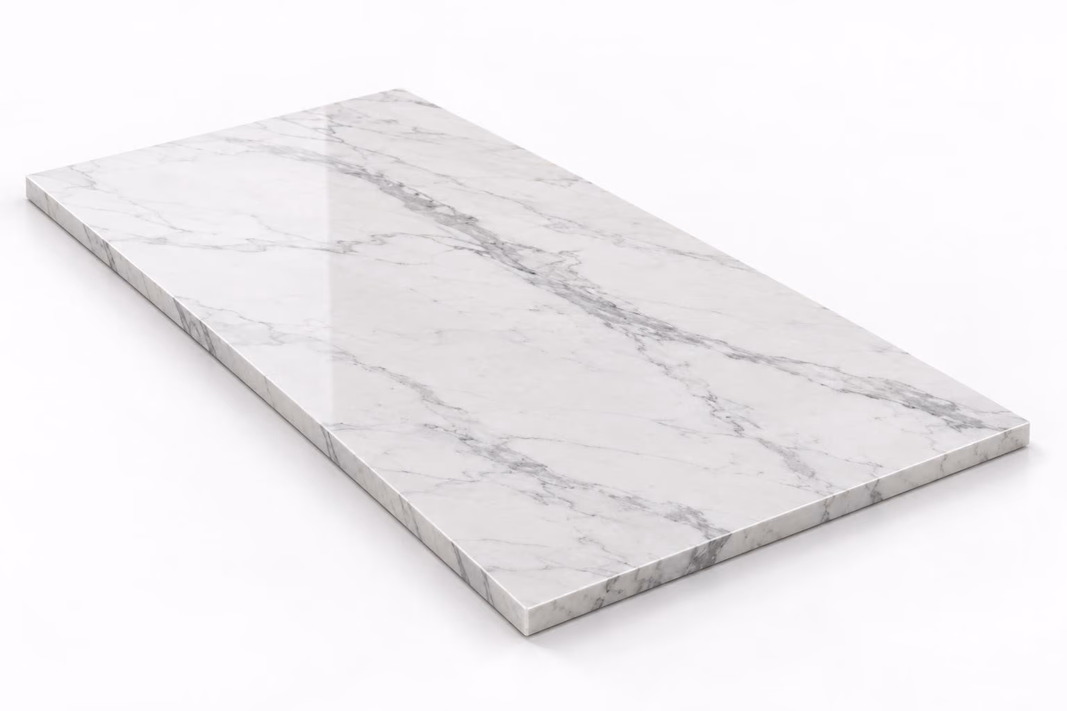 Blanco vego — Veta — Pulido brillado — 1 cm — 120x60 — Placa