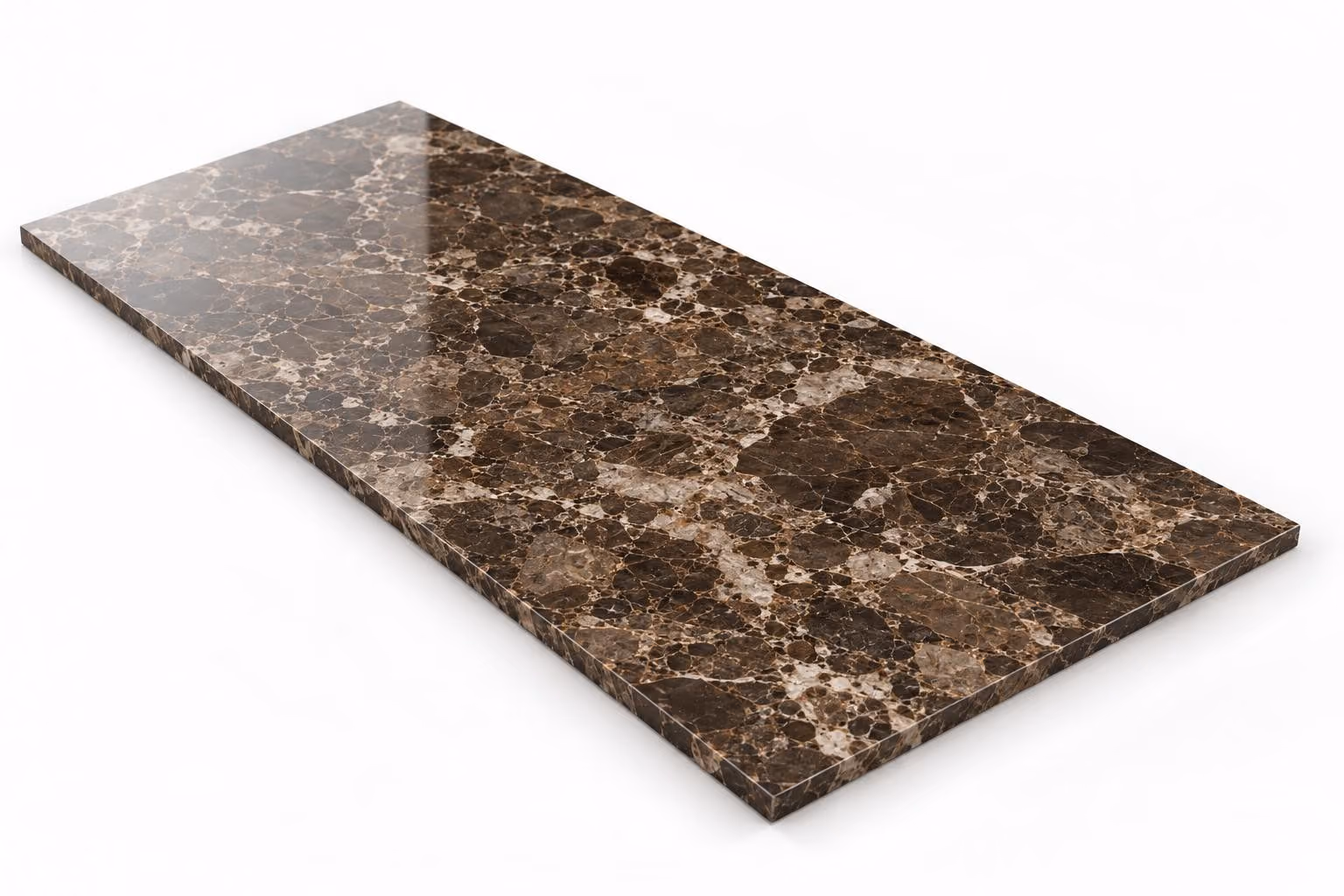 Café tabaco — Fiorito — Pulido brillado — 1 cm — 120x60 — Placa