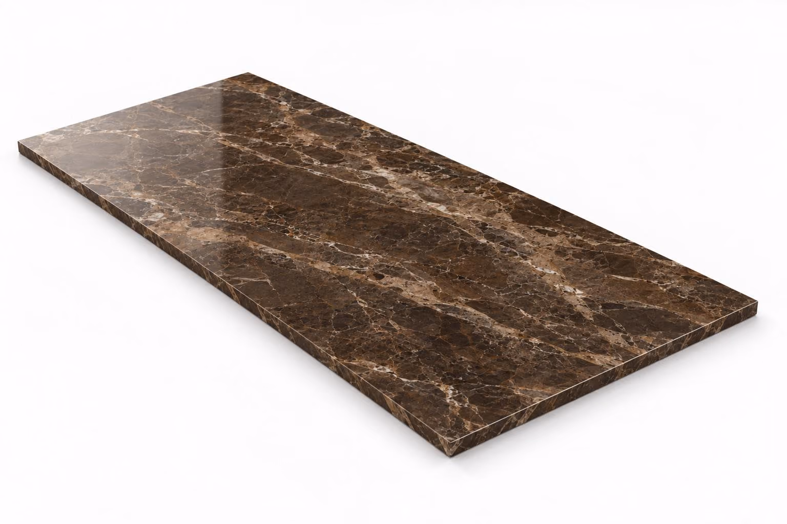 Café tabaco — Veta — Pulido mate — 1 cm — 120x60 — Placa