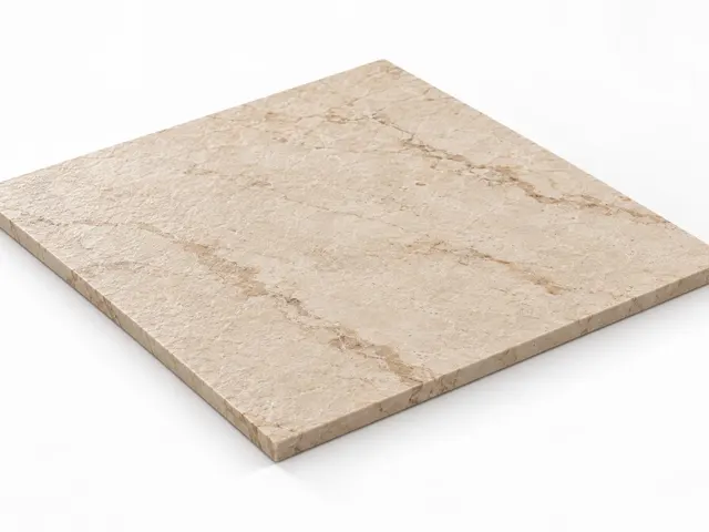 Crema nacional — Veta — Martelinado — 1 cm — 60x60 — Placa