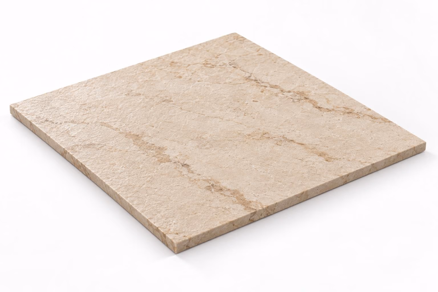 Crema nacional — Veta — Martelinado — 1 cm — 60x60 — Placa