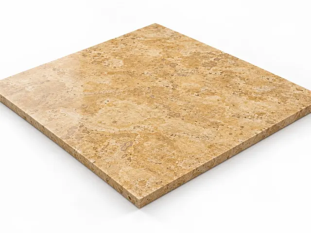 Travertino amarillo — Fiorito — Pulido/mate — 1 cm — 60x60 — Placa