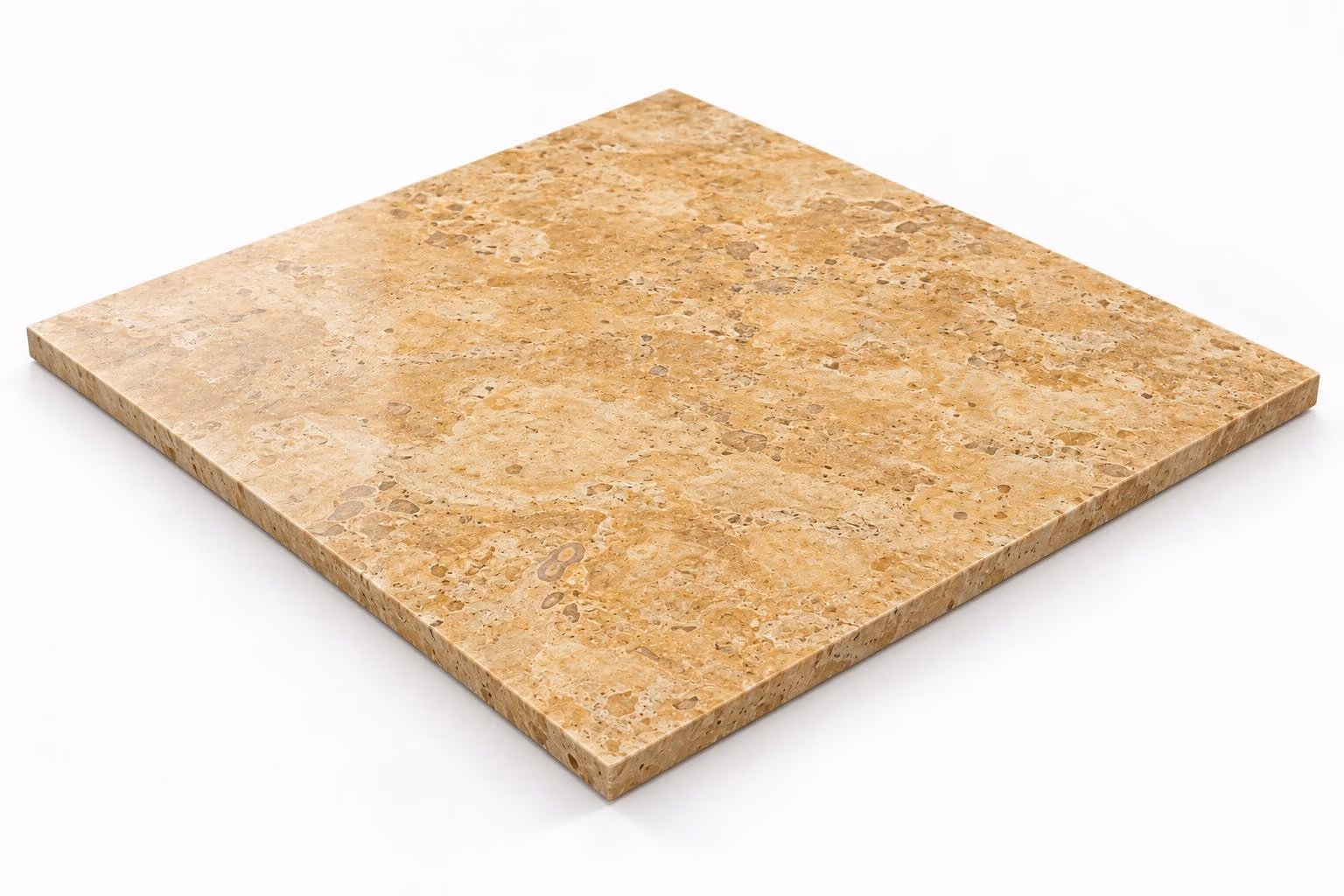 Travertino amarillo — Fiorito — Pulido/mate — 1 cm — 60x60 — Placa
