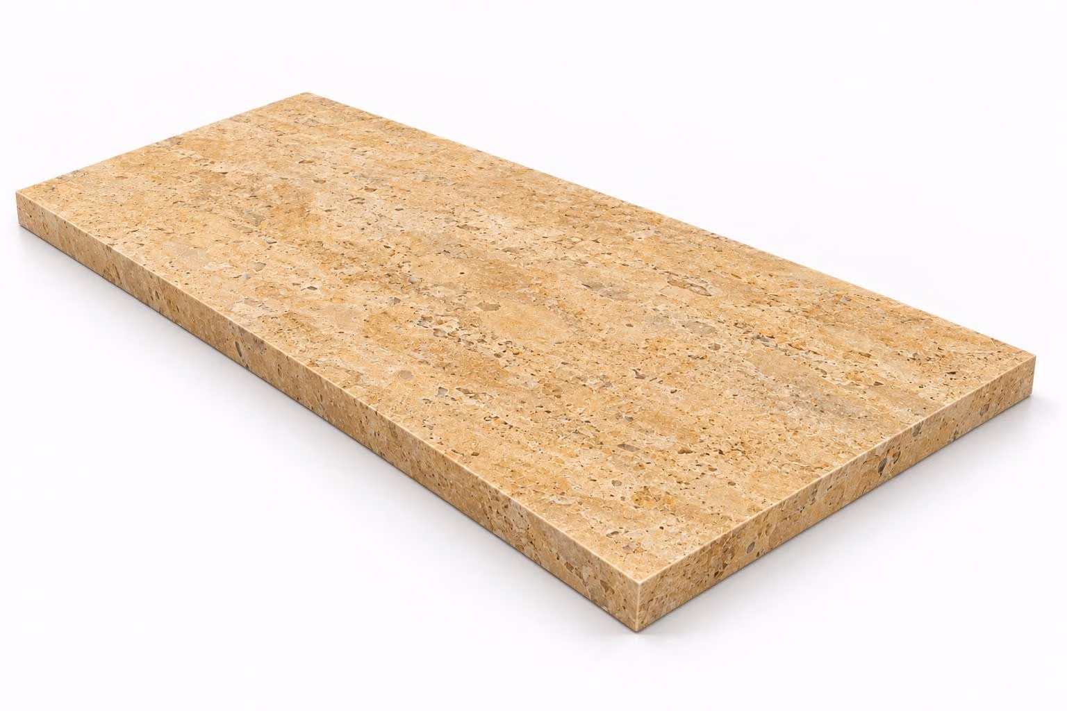 Travertino amarillo — Fiorito — Century (al trapo) — 2 cm — 120x60 — Placa