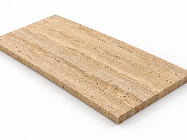 Travertino amarillo — Veta — Century (al trapo) — 2 cm — 120x60 — Placa