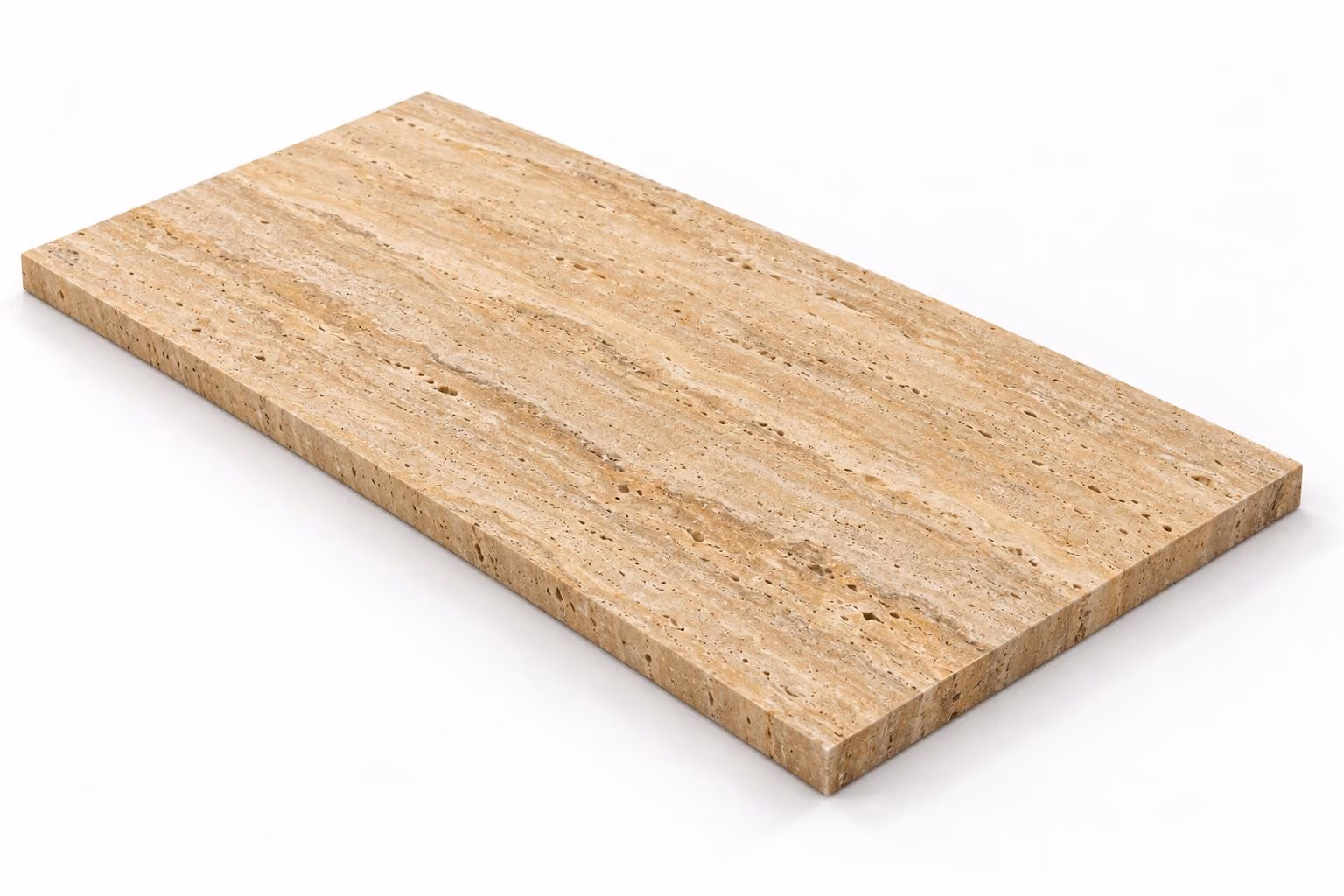Travertino amarillo — Veta — Century (al trapo) — 2 cm — 120x60 — Placa