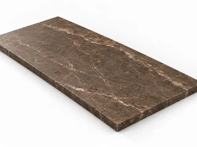 Café tabaco — Veta — Sanblasteado — 2 cm — 120x60 — Placa