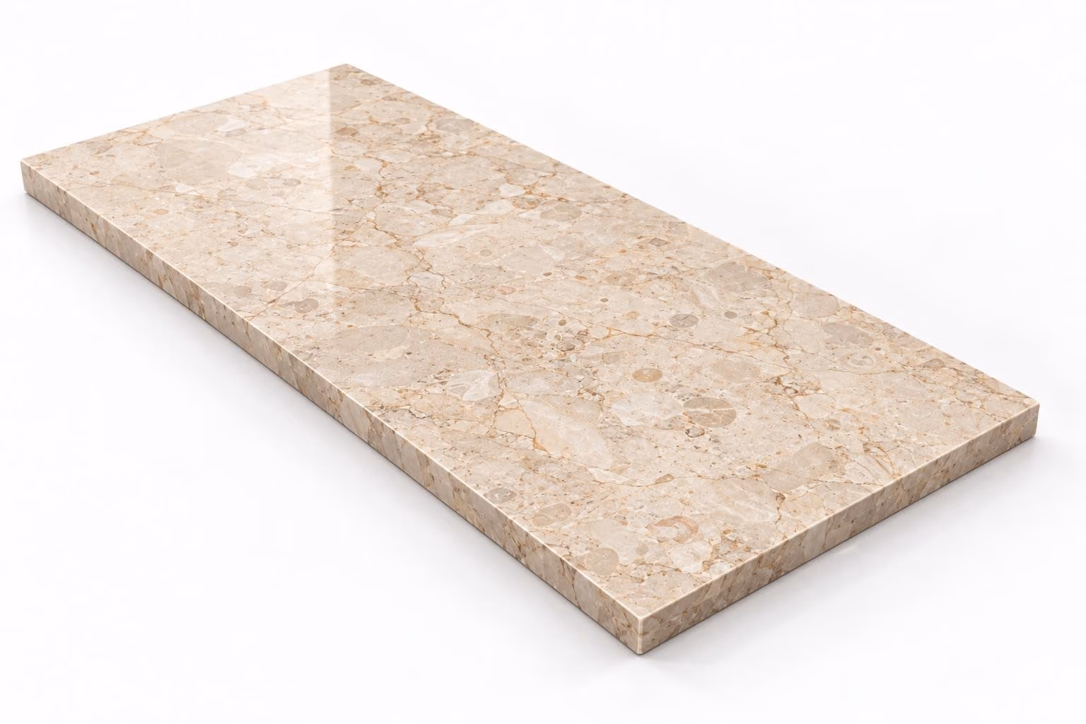 Crema Córdoba — Fiorito — Pulido/brillado — 2 cm — 120x60 — Placa