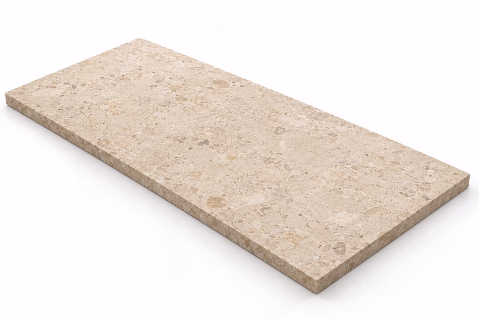 Crema Córdoba — Fiorito — Martelinado — 2 cm — 120x60 — Placa