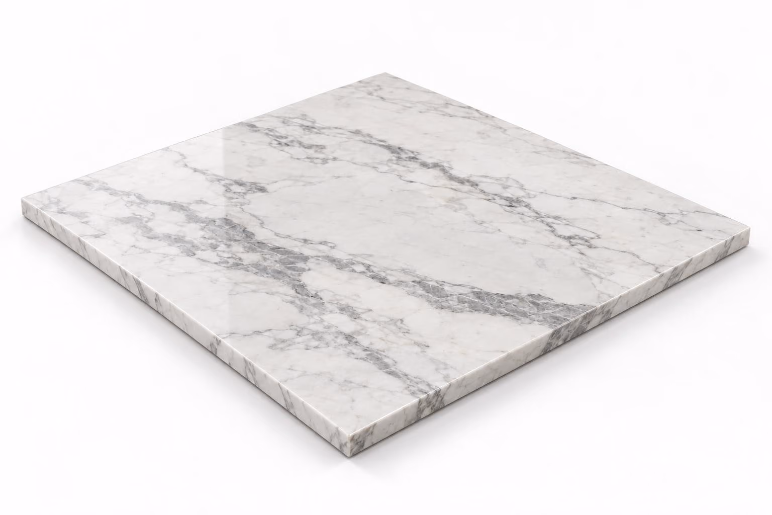 Blanco vego — Veta — Pulido/mate — 1 cm — 60x60 — Placa