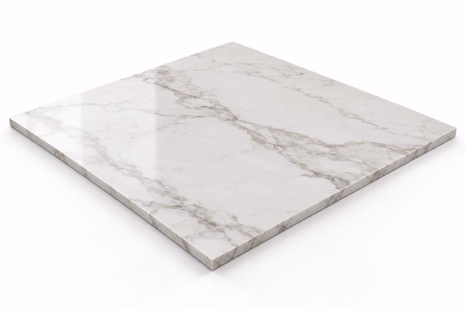 Blanco vego — Veta — Pulido/brillado — 1 cm — 60x60 — Placa
